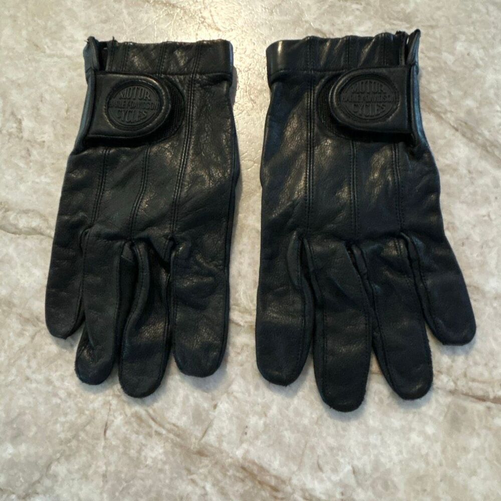 HARLEY DAVIDSON Leather Gloves Size L